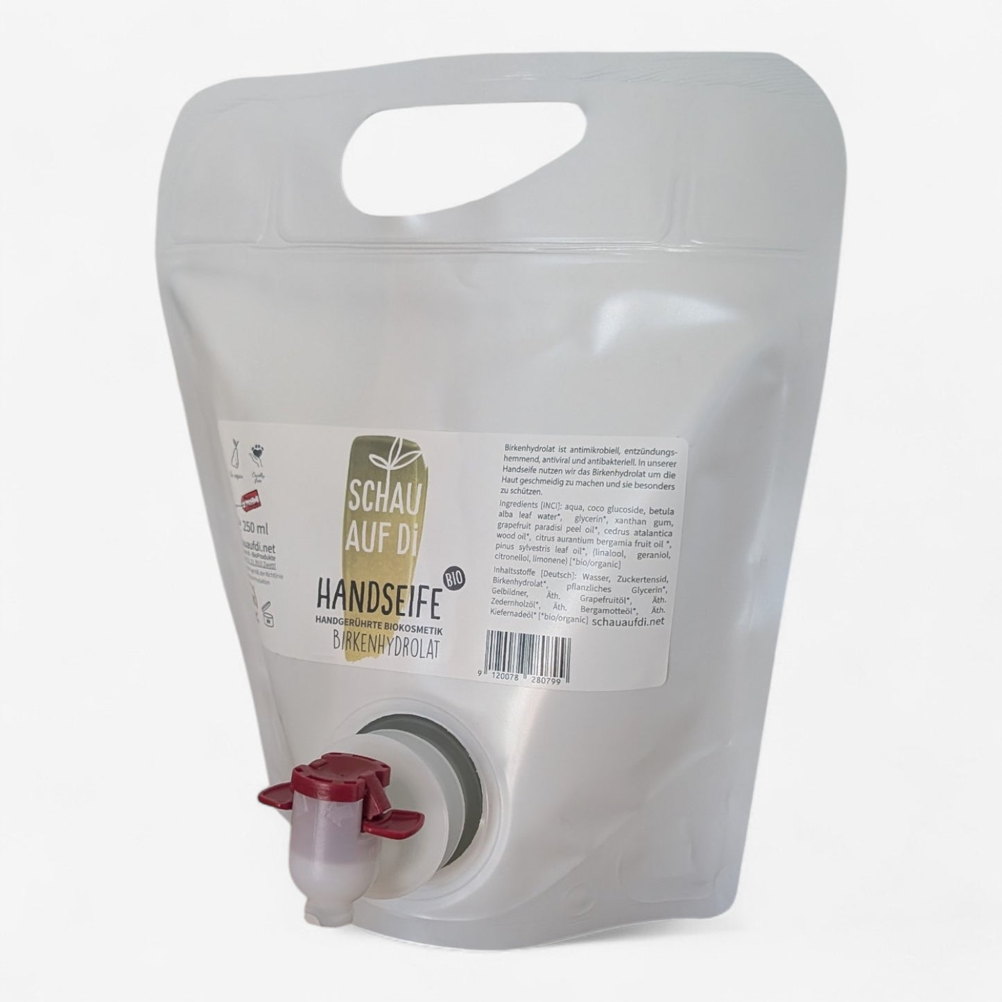 Handseife Birke ReFill – milde Naturseife